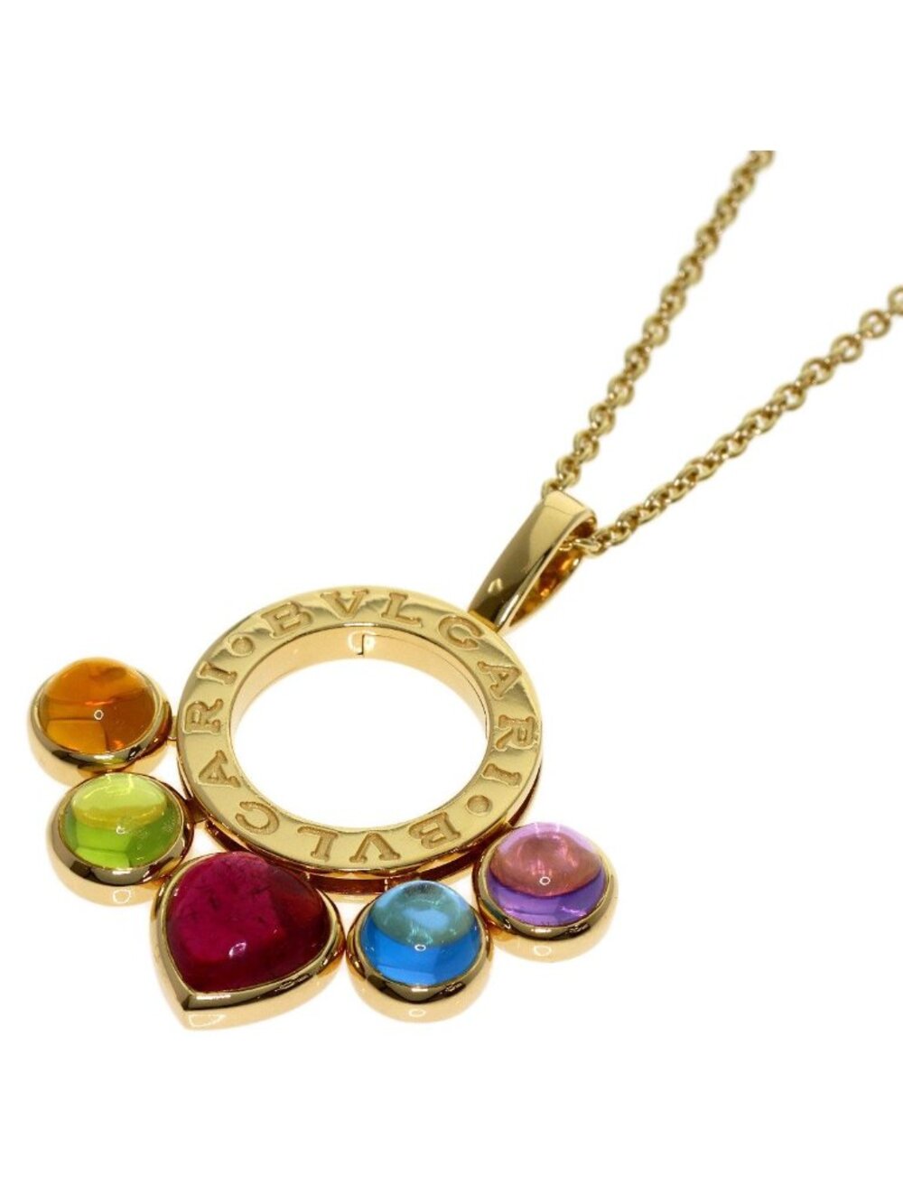 Bvlgari Allegra Multi Stone Necklace 18k Yellow Gold